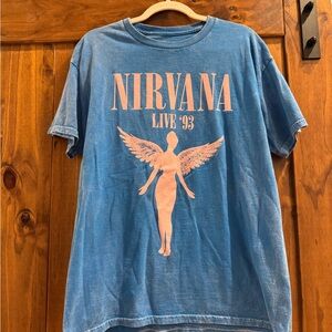 NIRVANA Blue Graphic Tee